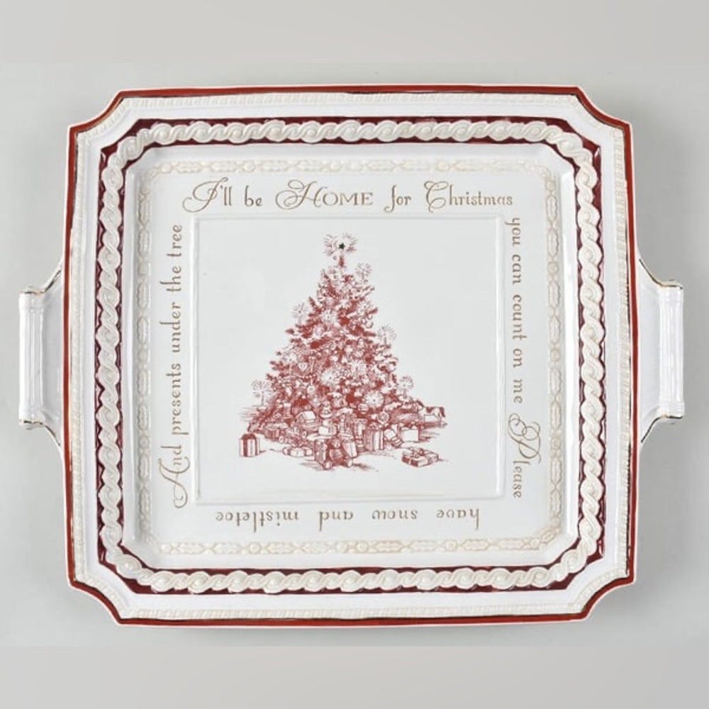 Grassland Road Home For Christmas Platter